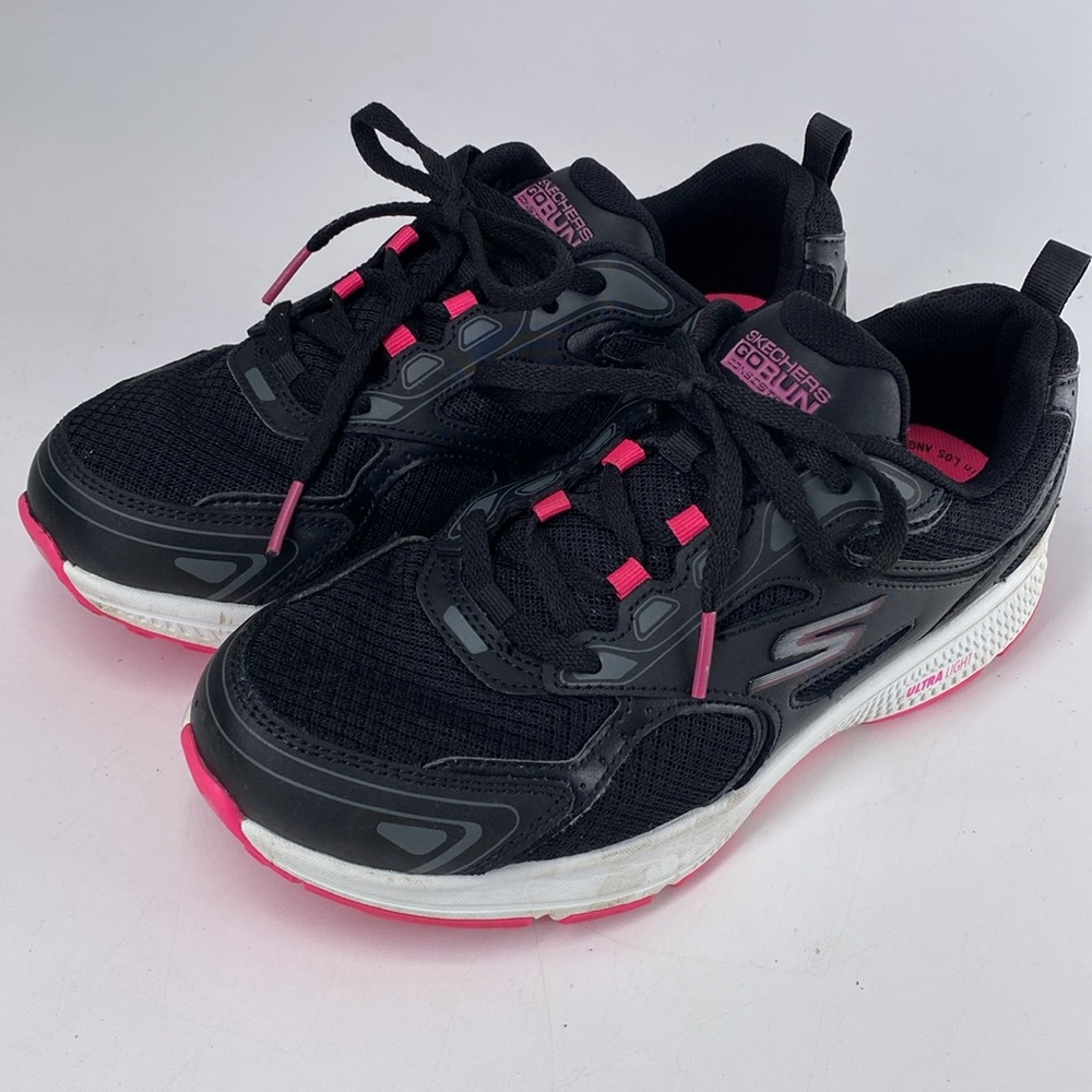 Skechers Womens GoRun Consistent BLK/Pink 128075 Running Shoes Sneakers Size 8 - Picture 10 of 14